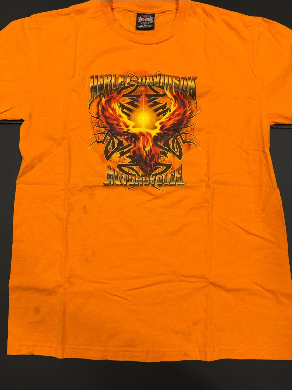 Harley-Davidson Bright Orange Flame Graphic Tee